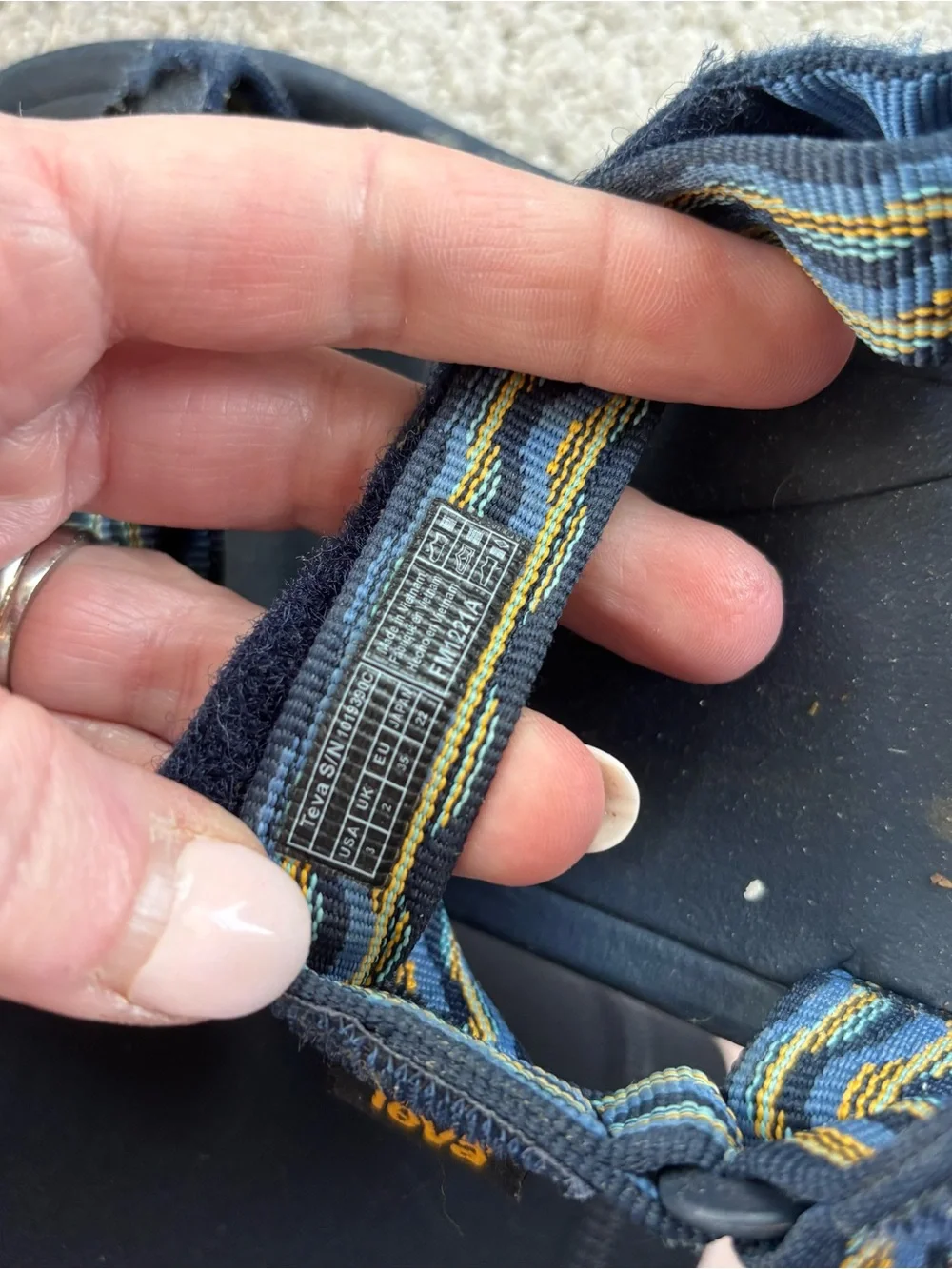 Teva Classic Navy Blue Outdoor Strap Sandals